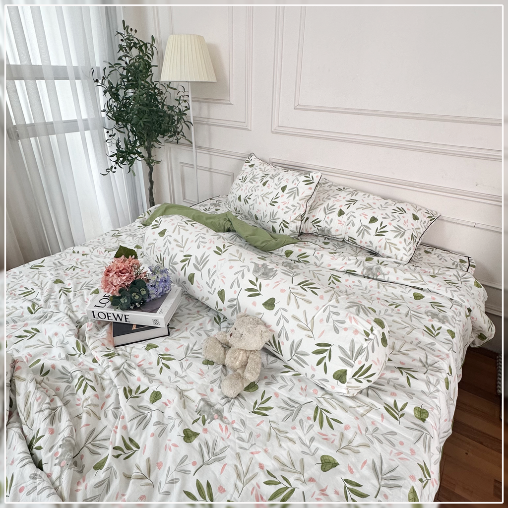 Set Chăn Ga Gối Bọc Chần Đũi Hàn Zaza Home