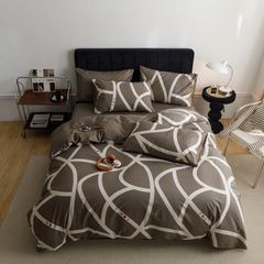 4Pcs Cotton 40s 130*70 gram/inch | Cotton Digital Printing Cover BedSet | ID COTTON4PCS025COLOR002