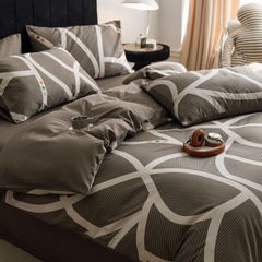 4Pcs Cotton 40s 130*70 gram/inch | Cotton Digital Printing Cover BedSet | ID COTTON4PCS025COLOR002