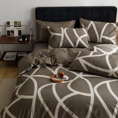 4Pcs Cotton 40s 130*70 gram/inch | Cotton Digital Printing Cover BedSet | ID COTTON4PCS025COLOR002