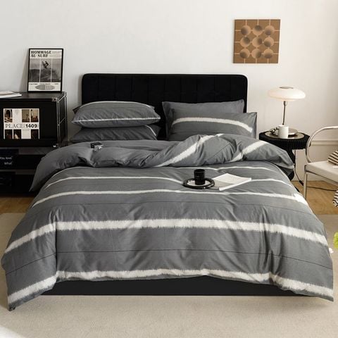 4Pcs Cotton 40s 130*70 gram/inch | Cotton Digital Printing Cover BedSet | ID COTTON4PCS025COLOR003