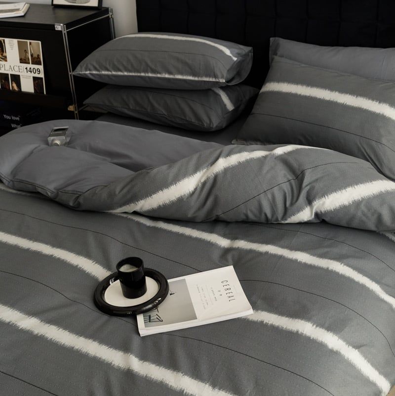 4Pcs Cotton 40s 130*70 gram/inch | Cotton Digital Printing Cover BedSet | ID COTTON4PCS025COLOR003