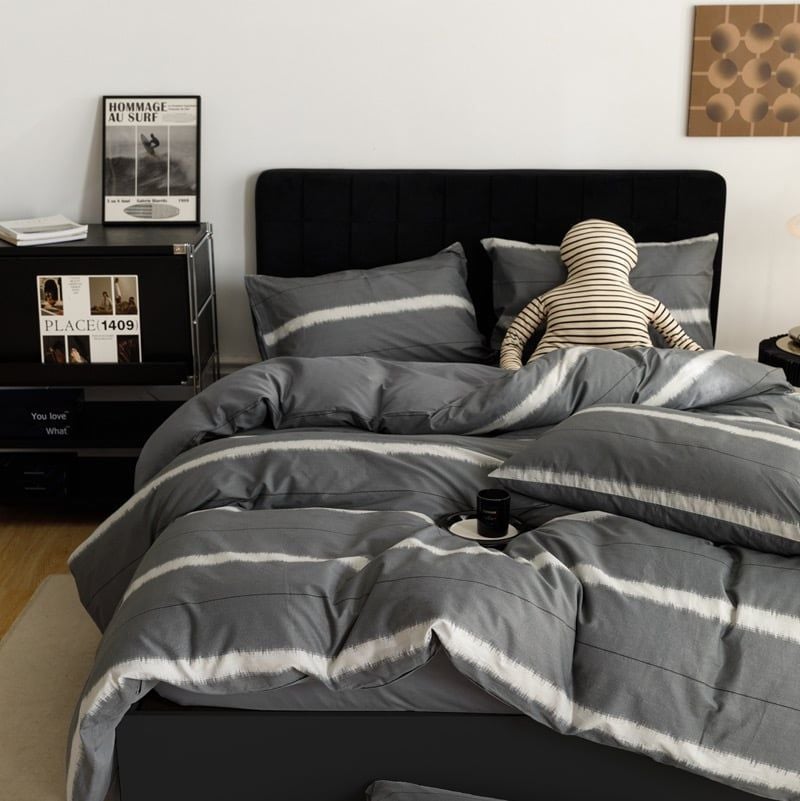 4Pcs Cotton 40s 130*70 gram/inch | Cotton Digital Printing Cover BedSet | ID COTTON4PCS025COLOR003