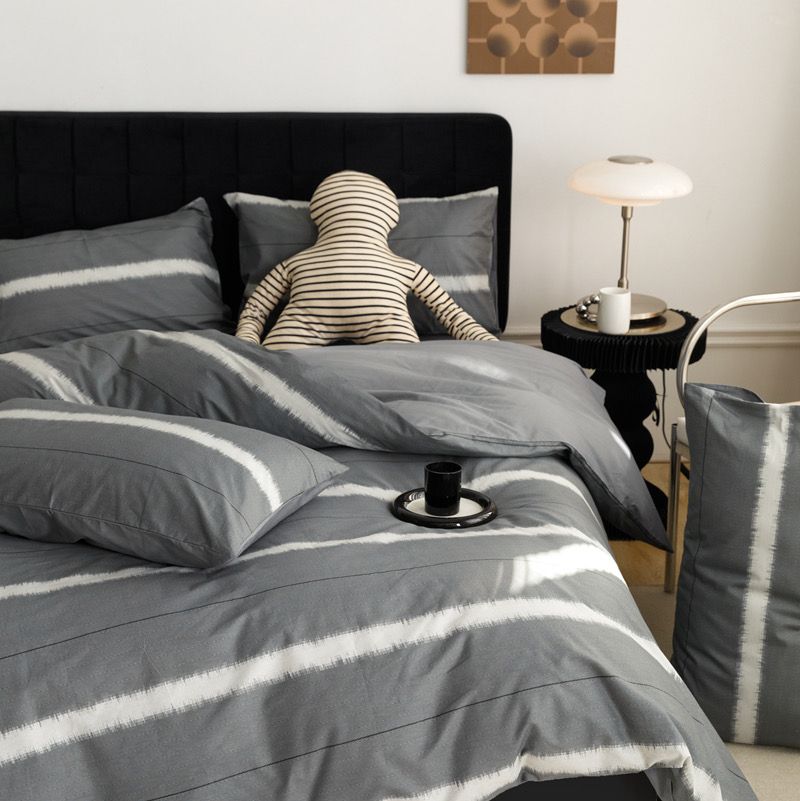 4Pcs Cotton 40s 130*70 gram/inch | Cotton Digital Printing Cover BedSet | ID COTTON4PCS025COLOR003