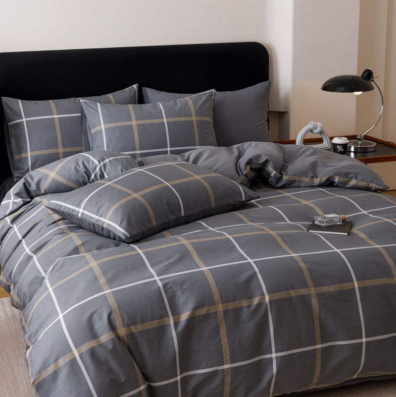 4Pcs Cotton 40s 130*70 gram/inch | Cotton Digital Printing Cover BedSet | ID COTTON4PCS025COLOR004