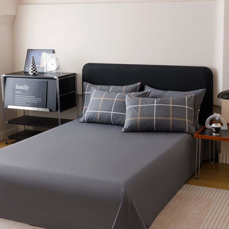 4Pcs Cotton 40s 130*70 gram/inch | Cotton Digital Printing Cover BedSet | ID COTTON4PCS025COLOR004