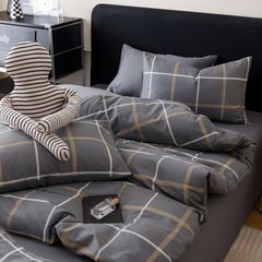 4Pcs Cotton 40s 130*70 gram/inch | Cotton Digital Printing Cover BedSet | ID COTTON4PCS025COLOR004