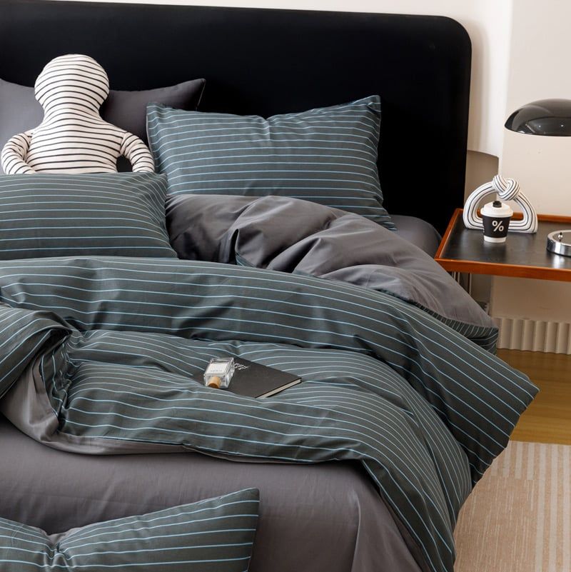 4Pcs Cotton 40s 130*70 gram/inch | Cotton Digital Printing Cover BedSet | ID COTTON4PCS025COLOR005