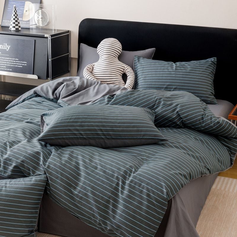 4Pcs Cotton 40s 130*70 gram/inch | Cotton Digital Printing Cover BedSet | ID COTTON4PCS025COLOR005