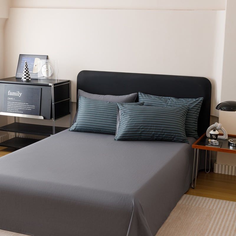 4Pcs Cotton 40s 130*70 gram/inch | Cotton Digital Printing Cover BedSet | ID COTTON4PCS025COLOR005