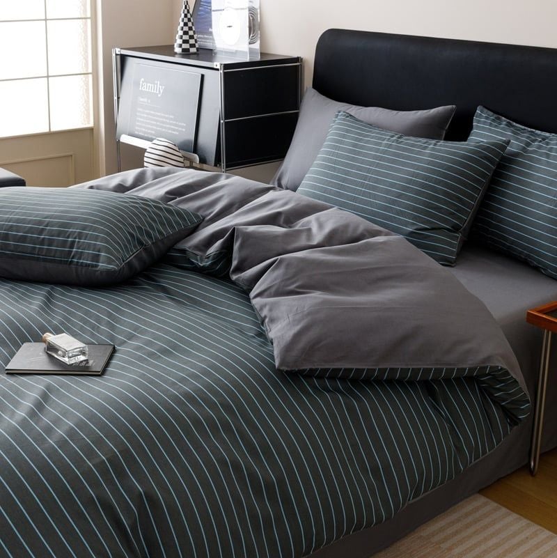 4Pcs Cotton 40s 130*70 gram/inch | Cotton Digital Printing Cover BedSet | ID COTTON4PCS025COLOR005