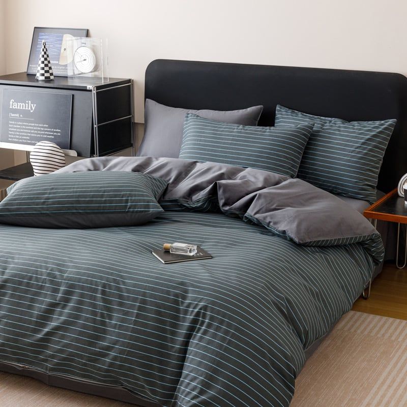 4Pcs Cotton 40s 130*70 gram/inch | Cotton Digital Printing Cover BedSet | ID COTTON4PCS025COLOR005