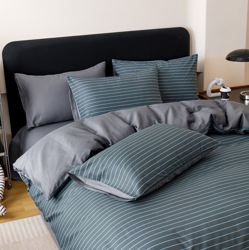 4Pcs Cotton 40s 130*70 gram/inch | Cotton Digital Printing Cover BedSet | ID COTTON4PCS025COLOR005