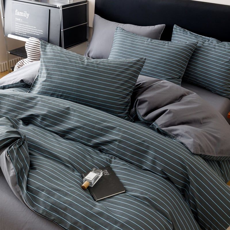 4Pcs Cotton 40s 130*70 gram/inch | Cotton Digital Printing Cover BedSet | ID COTTON4PCS025COLOR005