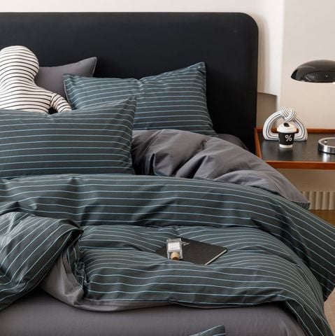 4Pcs Cotton 40s 130*70 gram/inch | Cotton Digital Printing Cover BedSet | ID COTTON4PCS025COLOR005