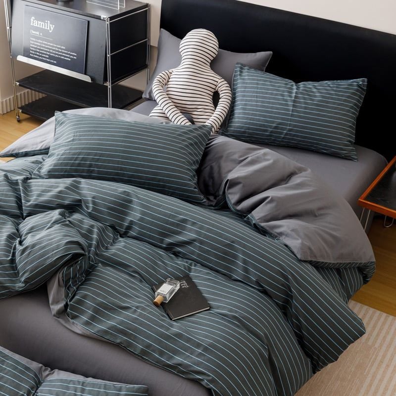 4Pcs Cotton 40s 130*70 gram/inch | Cotton Digital Printing Cover BedSet | ID COTTON4PCS025COLOR005