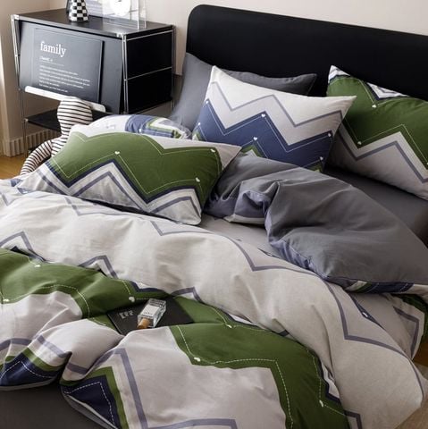 4Pcs Cotton 40s 130*70 gram/inch | Cotton Digital Printing Cover BedSet | ID COTTON4PCS025COLOR006