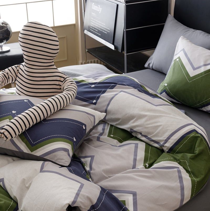 4Pcs Cotton 40s 130*70 gram/inch | Cotton Digital Printing Cover BedSet | ID COTTON4PCS025COLOR006