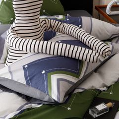 4Pcs Cotton 40s 130*70 gram/inch | Cotton Digital Printing Cover BedSet | ID COTTON4PCS025COLOR006