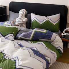 4Pcs Cotton 40s 130*70 gram/inch | Cotton Digital Printing Cover BedSet | ID COTTON4PCS025COLOR006