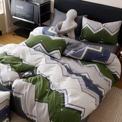 4Pcs Cotton 40s 130*70 gram/inch | Cotton Digital Printing Cover BedSet | ID COTTON4PCS025COLOR006