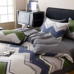 4Pcs Cotton 40s 130*70 gram/inch | Cotton Digital Printing Cover BedSet | ID COTTON4PCS025COLOR006