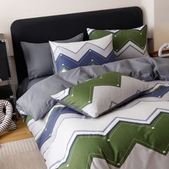 4Pcs Cotton 40s 130*70 gram/inch | Cotton Digital Printing Cover BedSet | ID COTTON4PCS025COLOR006