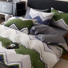 4Pcs Cotton 40s 130*70 gram/inch | Cotton Digital Printing Cover BedSet | ID COTTON4PCS025COLOR006