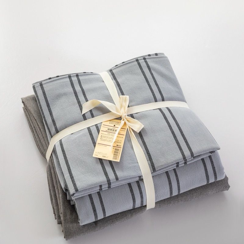 4Pcs Cotton Linen Japan | Set Cotton Đũi Nhật 4 Món Tiêu Chuẩn | ID 4PCSMUJPCLINENID14