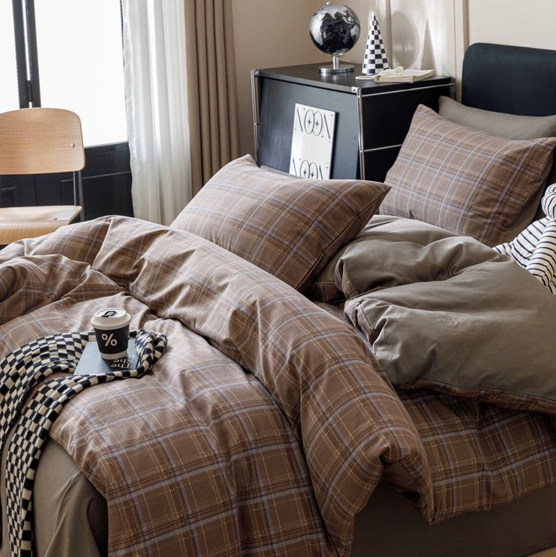 4Pcs Cotton 40s 130*70 gram/inch | Cotton Digital Printing Cover BedSet | ID COTTON4PCS025COLOR016