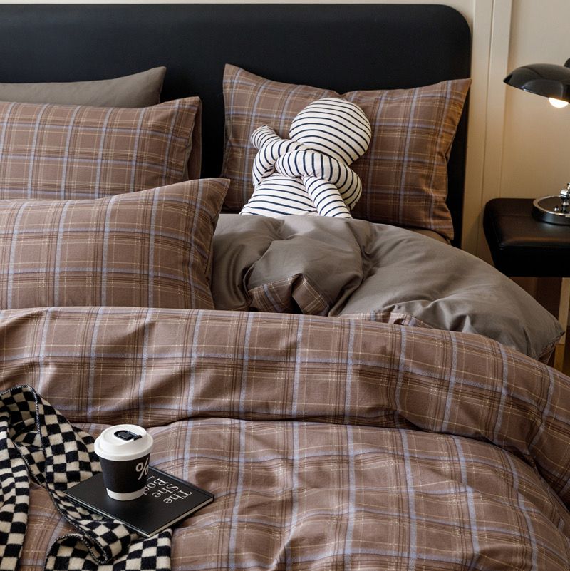 4Pcs Cotton 40s 130*70 gram/inch | Cotton Digital Printing Cover BedSet | ID COTTON4PCS025COLOR016