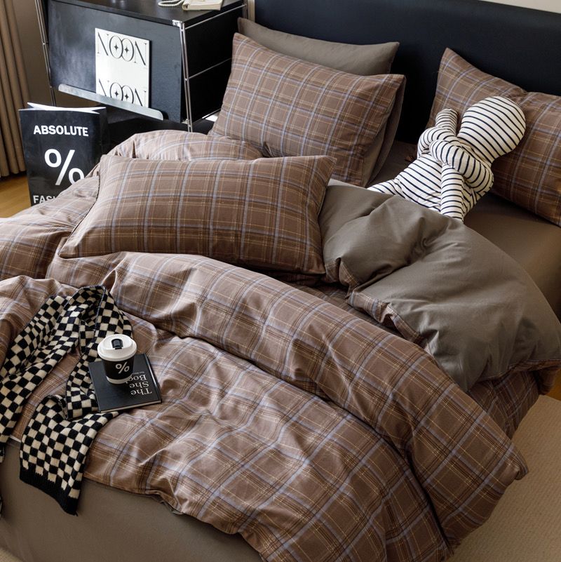 4Pcs Cotton 40s 130*70 gram/inch | Cotton Digital Printing Cover BedSet | ID COTTON4PCS025COLOR016