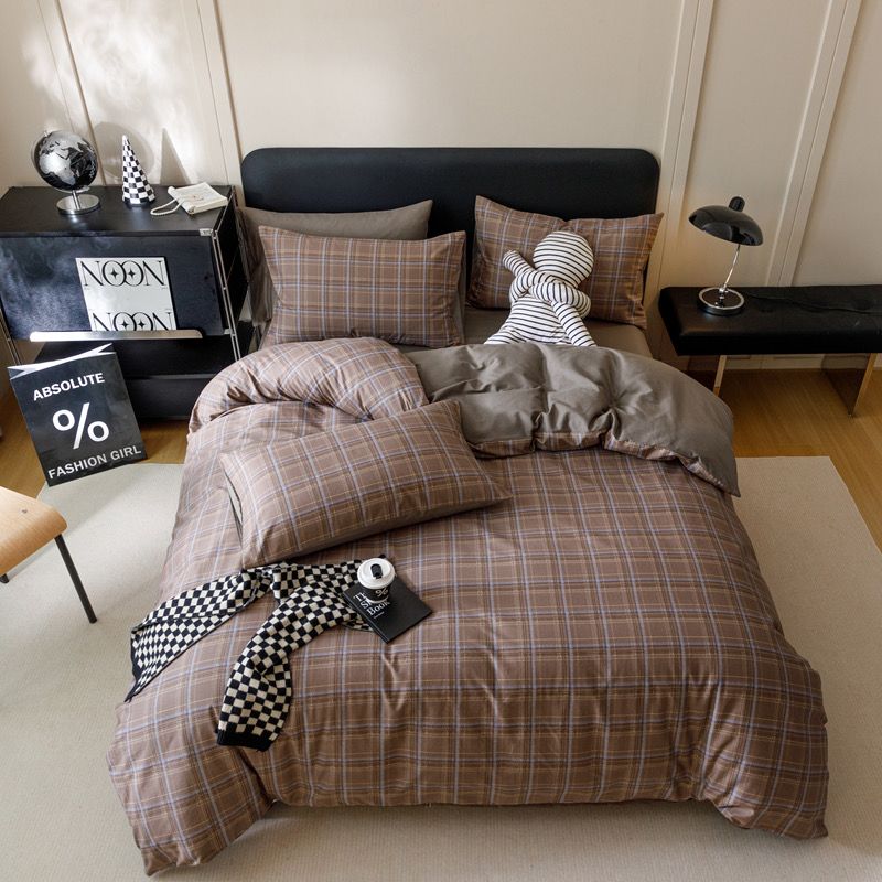 4Pcs Cotton 40s 130*70 gram/inch | Cotton Digital Printing Cover BedSet | ID COTTON4PCS025COLOR016