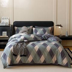 4Pcs Cotton 40s 130*70 gram/inch | Cotton Digital Printing Cover BedSet | ID COTTON4PCS025COLOR011