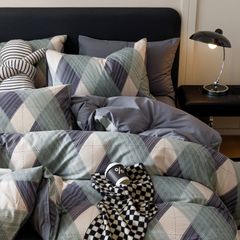 4Pcs Cotton 40s 130*70 gram/inch | Cotton Digital Printing Cover BedSet | ID COTTON4PCS025COLOR011