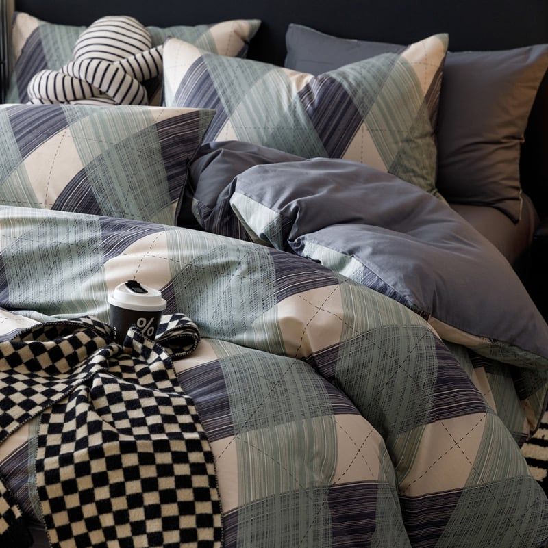 4Pcs Cotton 40s 130*70 gram/inch | Cotton Digital Printing Cover BedSet | ID COTTON4PCS025COLOR011