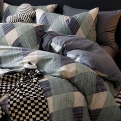 4Pcs Cotton 40s 130*70 gram/inch | Cotton Digital Printing Cover BedSet | ID COTTON4PCS025COLOR011