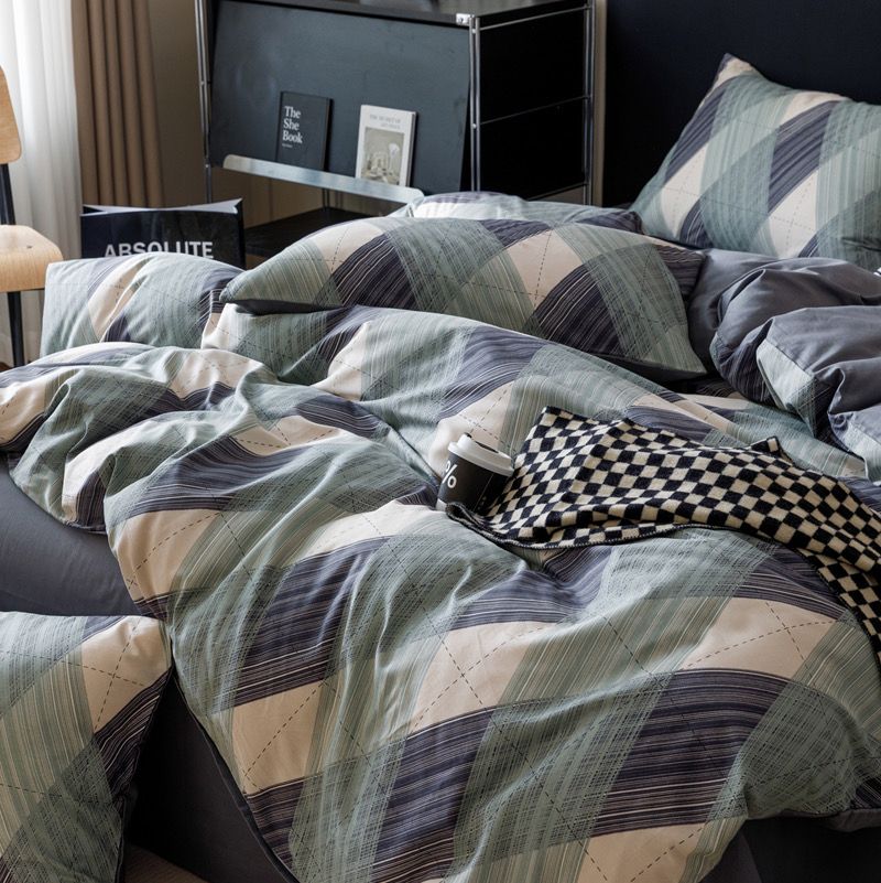 4Pcs Cotton 40s 130*70 gram/inch | Cotton Digital Printing Cover BedSet | ID COTTON4PCS025COLOR011