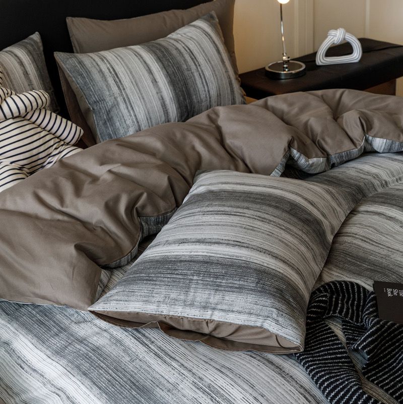 4Pcs Cotton 40s 130*70 gram/inch | Cotton Digital Printing Cover BedSet | ID COTTON4PCS025COLOR015