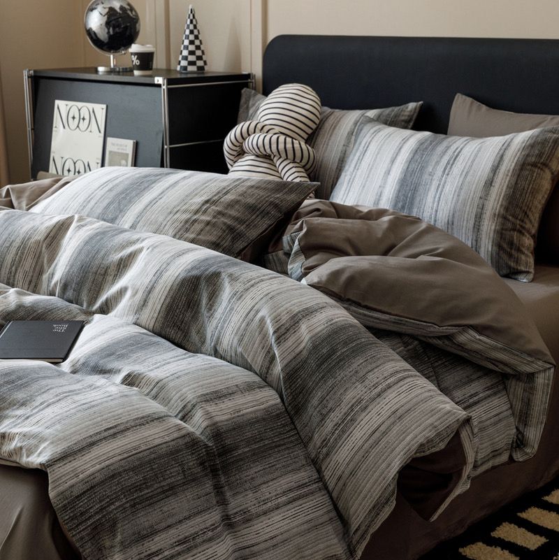 4Pcs Cotton 40s 130*70 gram/inch | Cotton Digital Printing Cover BedSet | ID COTTON4PCS025COLOR015