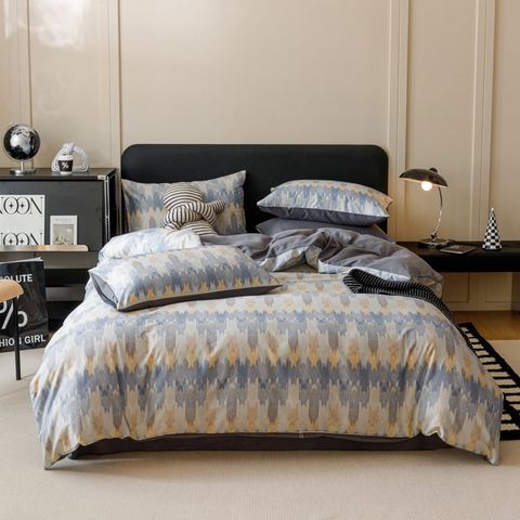 4Pcs Cotton 40s 130*70 gram/inch | Cotton Digital Printing Cover BedSet | ID COTTON4PCS025COLOR008