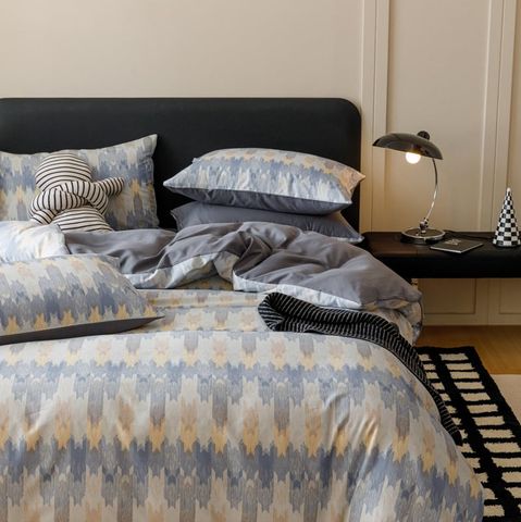 4Pcs Cotton 40s 130*70 gram/inch | Cotton Digital Printing Cover BedSet | ID COTTON4PCS025COLOR008