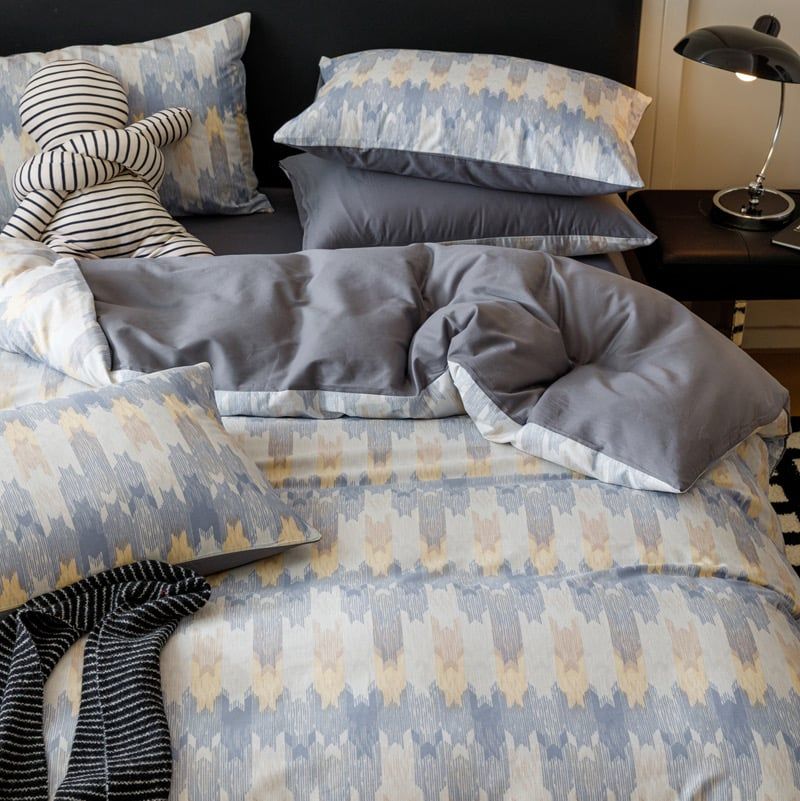 4Pcs Cotton 40s 130*70 gram/inch | Cotton Digital Printing Cover BedSet | ID COTTON4PCS025COLOR008