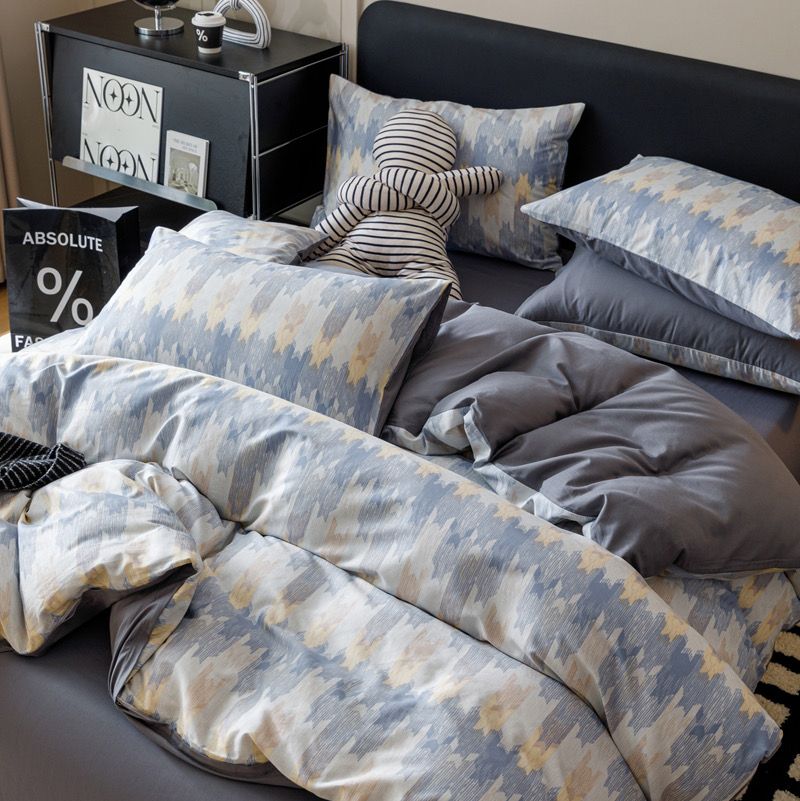 4Pcs Cotton 40s 130*70 gram/inch | Cotton Digital Printing Cover BedSet | ID COTTON4PCS025COLOR008