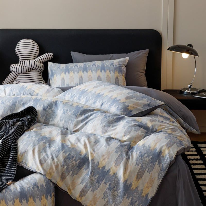 4Pcs Cotton 40s 130*70 gram/inch | Cotton Digital Printing Cover BedSet | ID COTTON4PCS025COLOR008