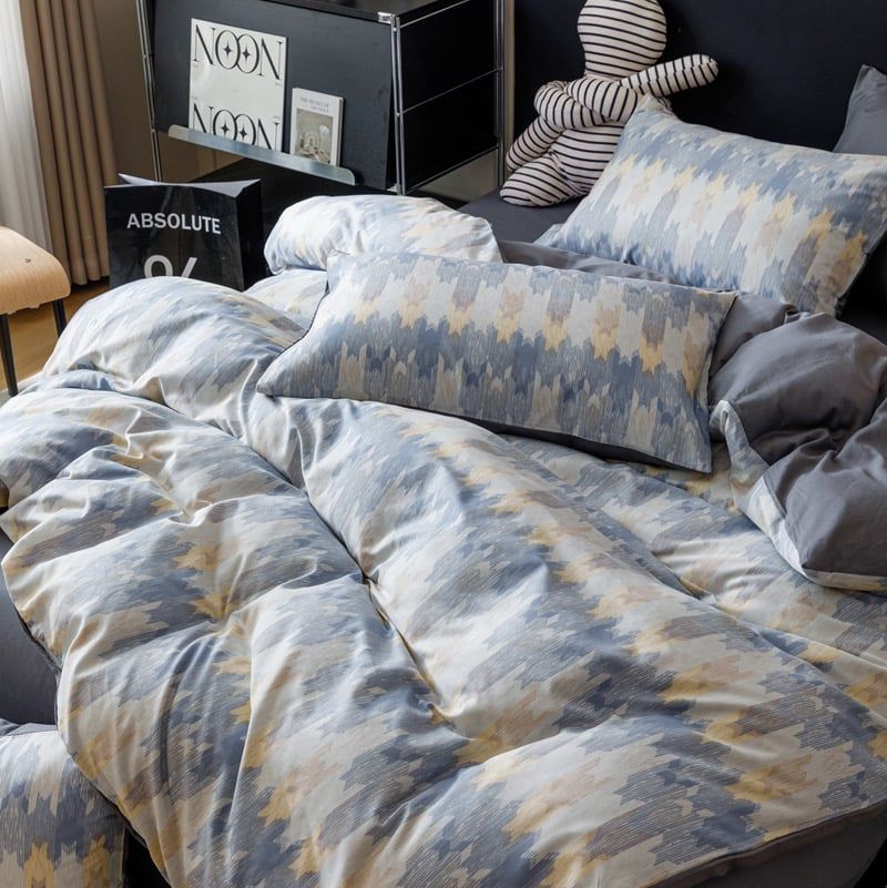 4Pcs Cotton 40s 130*70 gram/inch | Cotton Digital Printing Cover BedSet | ID COTTON4PCS025COLOR008