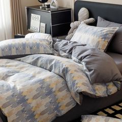 4Pcs Cotton 40s 130*70 gram/inch | Cotton Digital Printing Cover BedSet | ID COTTON4PCS025COLOR008