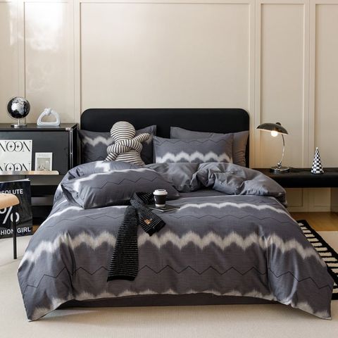 4Pcs Cotton 40s 130*70 gram/inch | Cotton Digital Printing Cover BedSet | ID COTTON4PCS025COLOR009