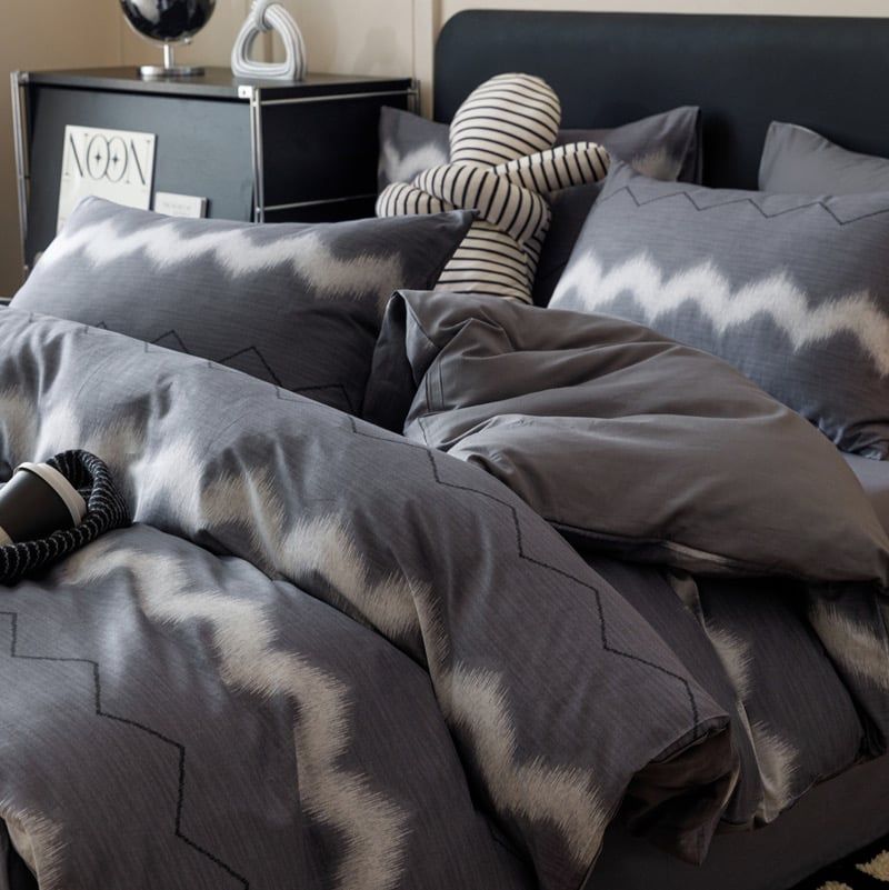 4Pcs Cotton 40s 130*70 gram/inch | Cotton Digital Printing Cover BedSet | ID COTTON4PCS025COLOR009