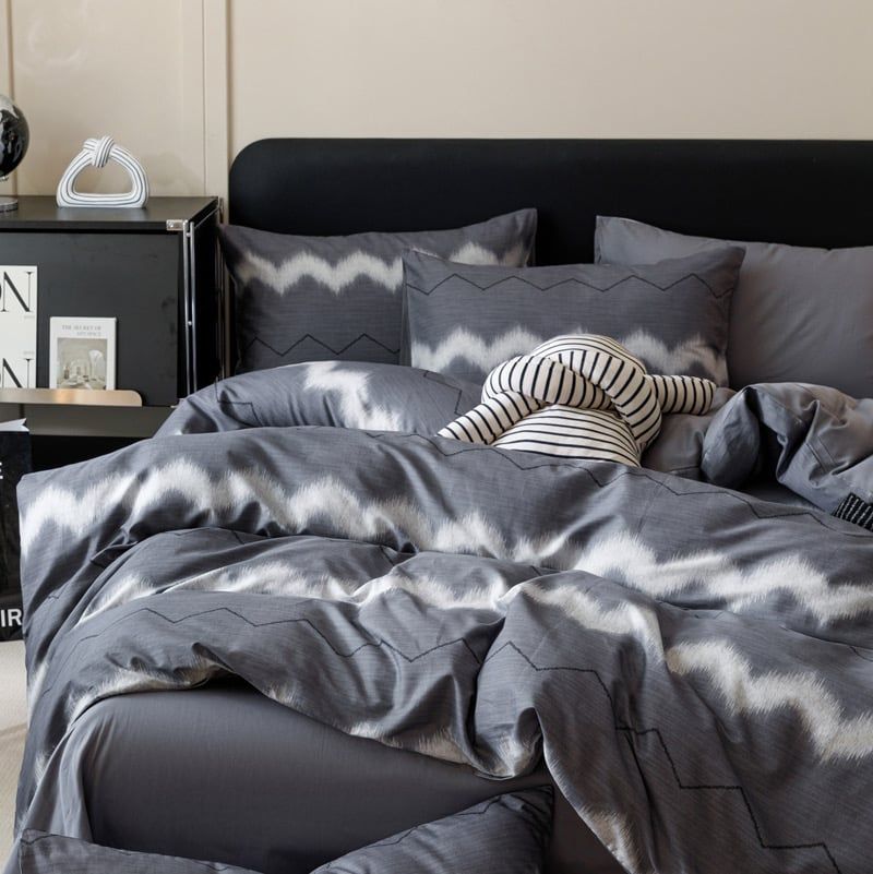 4Pcs Cotton 40s 130*70 gram/inch | Cotton Digital Printing Cover BedSet | ID COTTON4PCS025COLOR009